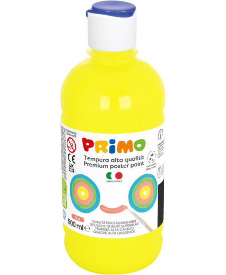 Premium guaššvärv PRIMO, fluorestseeruv kollane, 500 ml