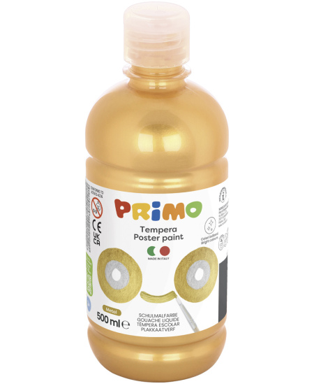 Guaššvärv PRIMO, kuldne, 500 ml