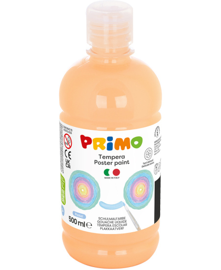 Guaššvärv PRIMO, pastelne aprikoosikarva, 500 ml