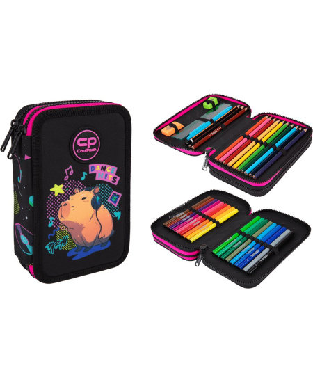 Pinal COOLPACK Capybara Music, kahe sektsiooniga, täidetud