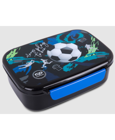 Lõunasöögikarp COOLPACK Foodyx Football Navy, vahesektsiooniga