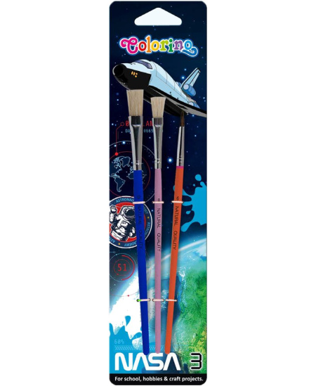 Pintslid COLORINO NASA, 3 tk.