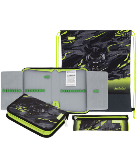 Seljakott koos lisadega HERLITZ Loop Plus Wild Panther