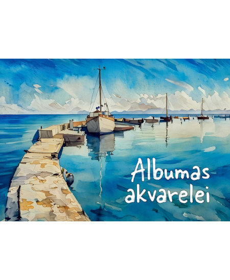Akvarellialbum LIETUVA, A4, 200 gsm, 20 lehte