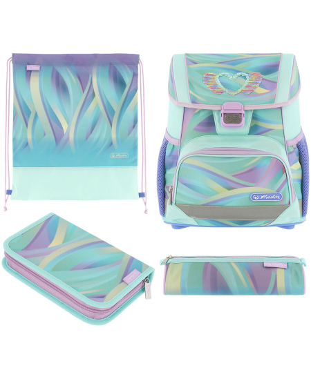 Seljakott lisatarvikutega HERLITZ Loop Plus Minty Love