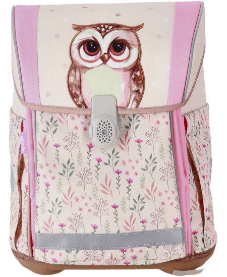 Seljakott lisatarvikutega ABC123 Ergo Flexi Owl, 4-osaline
