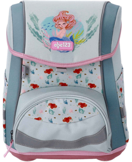 Seljakott lisatarvikutega ABC123 Ergo Premium Mermaid, 4-osaline