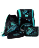 Seljakott lisatarvikutega ABC123 Ergo Premium Panther, 4-osaline