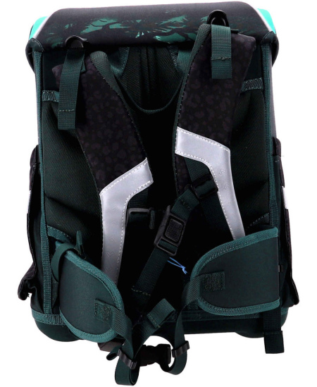 Seljakott lisatarvikutega ABC123 Ergo Premium Panther, 4-osaline