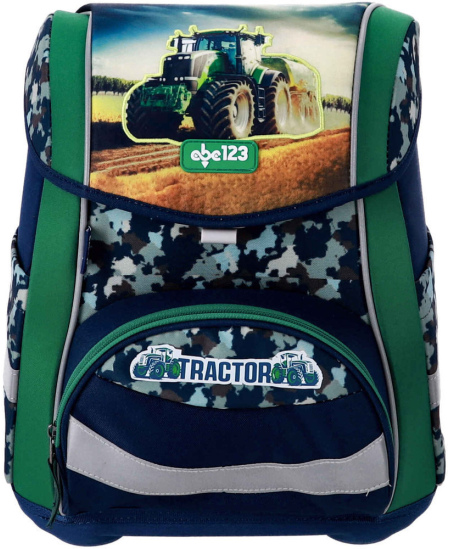 Seljakott lisatarvikutega ABC123 Ergo Premium Tractor, 4-osaline