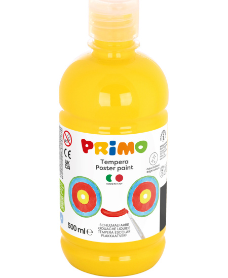 Guaššvärv PRIMO, kollane, 500 ml