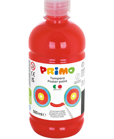 Guaššvärv PRIMO, punane, 500 ml