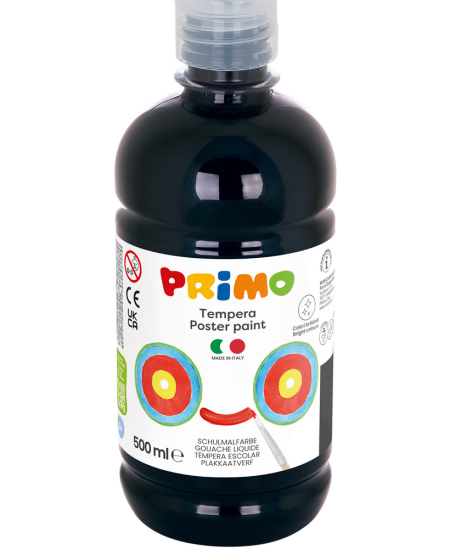 Guaššvärv PRIMO, must, 500 ml