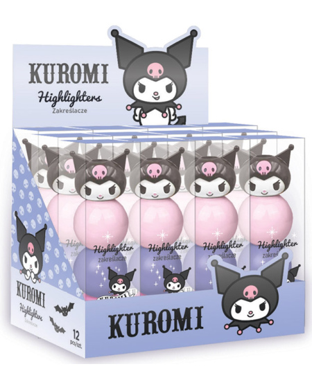 Kerakujulised markerid KUROMI, 3 värvi