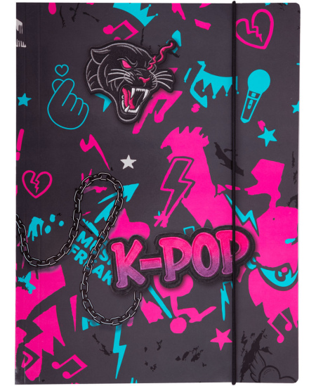 Kummiga kaust K-POP, papist, A4
