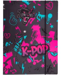 Kummiga kaust K-POP, papist, A4