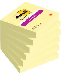 Eriti kleepuvad märkmelehed POST-IT Super sticky, 76x76 mm, 90 lehte, kollane
