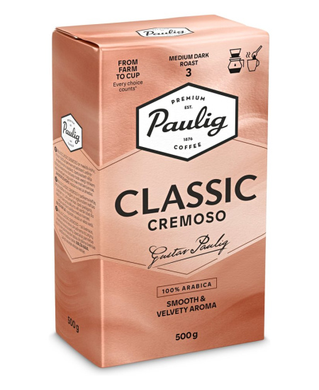 Jahvatatud kohv PAULIG CLASSIC CREMOSO, 500 g