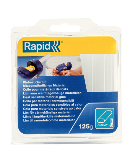 Läbipaistvad liimipulgad blisterpakendis RAPID Oval, 9,5 mm, 125 g