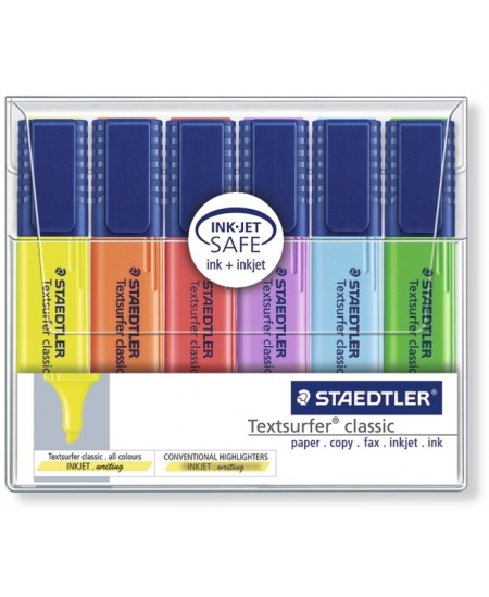 Tekstimarkerite komplekt STAEDTLER Textsurfer Classic, 6 värvi