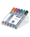 Markerite komplekt konverentsivihikutele STAEDTLER Lumocolor 356, 6 värvi