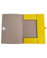 Papist seotav klappidega mapp SM-LT, 300 g / m2, A4, kollane