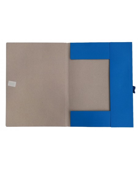 Papist seotav klappidega mapp SM-LT, 300 g / m2, A4, sinine