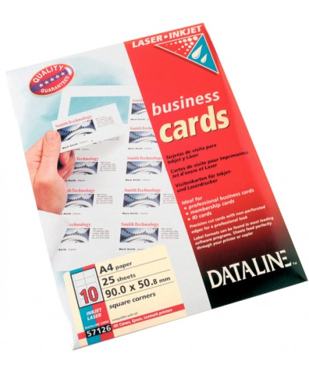 Popierius vizitinėms kortelėms ESSELTE, 195 g/m2, 25 lapai