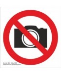 Draudžiamasis saugos ženklas \"Draudžiama filmuoti ir fotografuoti\"