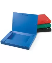 Dėžutė su guma FORPUS, plastikinė, 30 mm, A4, juoda