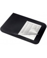 Lauamatt LEITZ PLUS läbipaistva klapiga, 400 x 530 mm, must