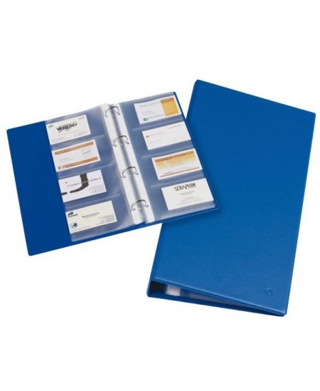 Vizitinių kortelių albumas RILLSTAB, A4, 120 kortelių, mėlynas