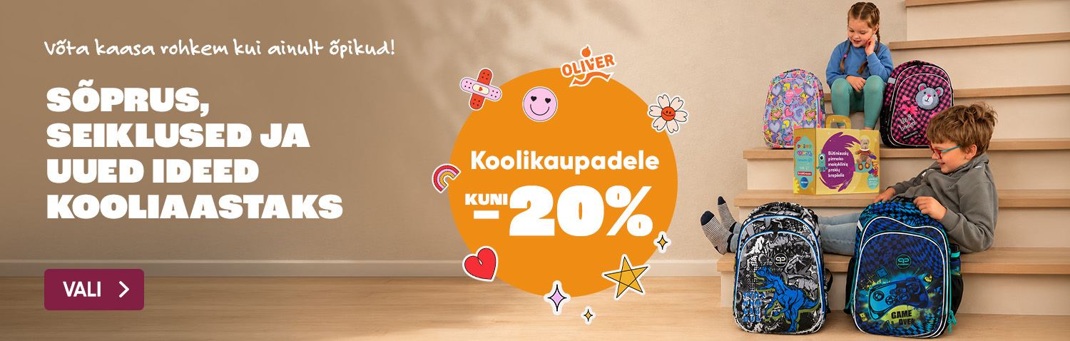 Kuni 20% allahindlust koolivahenditele